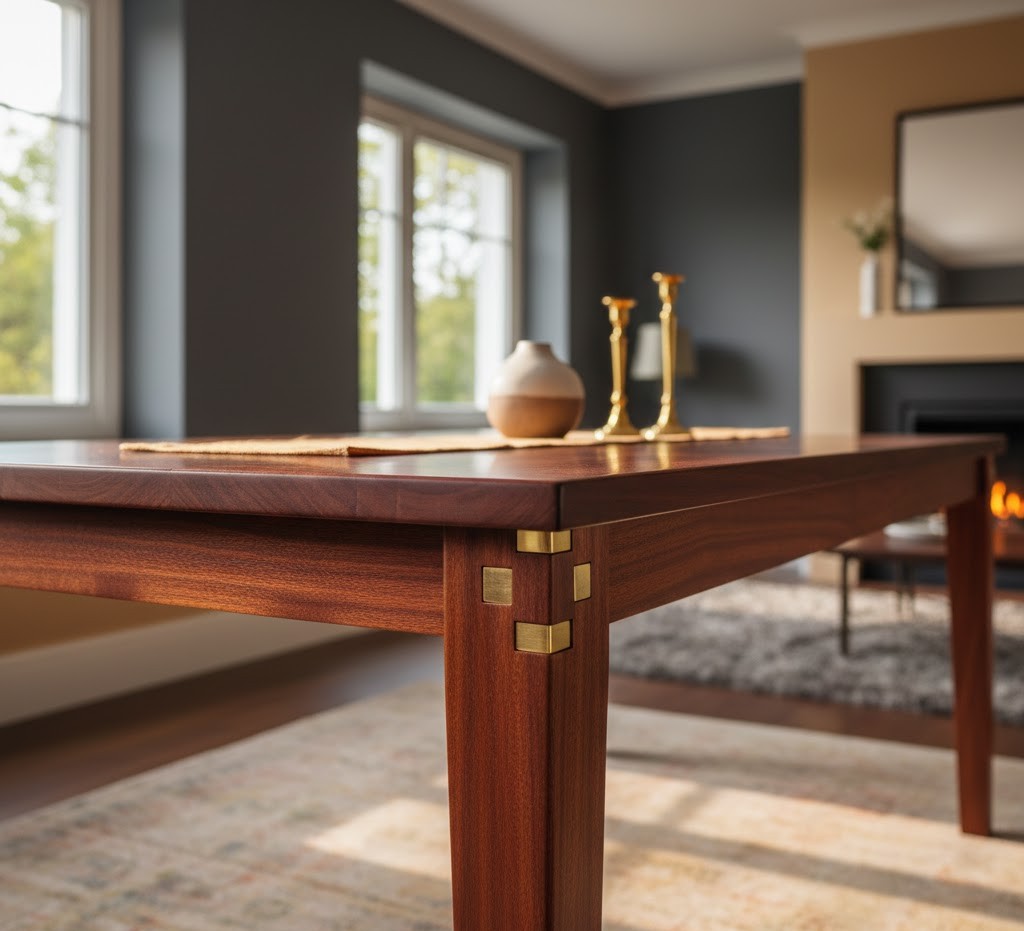 Handcrafted dining table with elegant design