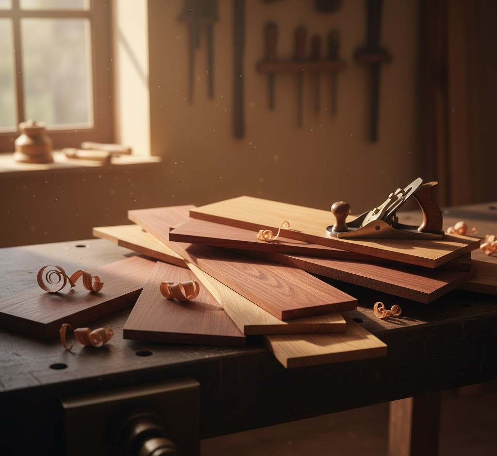 Craftsman inspecting work for quality and precision